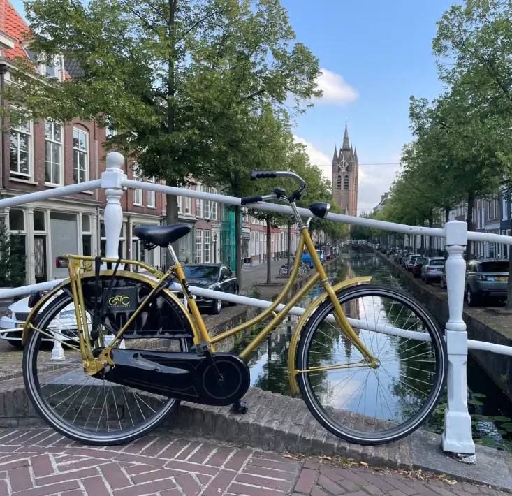 Gouden fietstour door Delft
