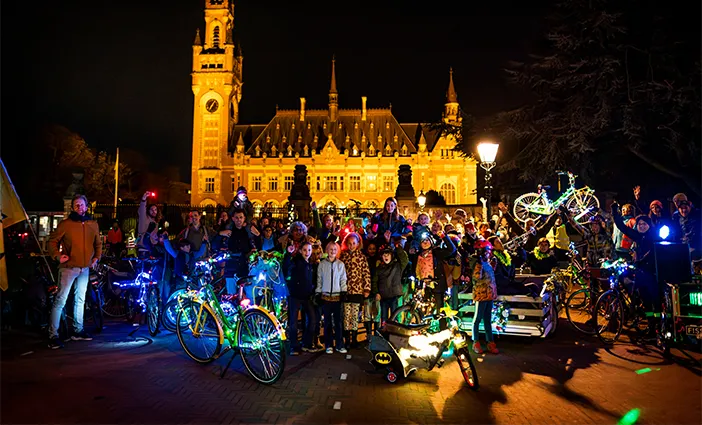 Lichtjesparade in Den Haag